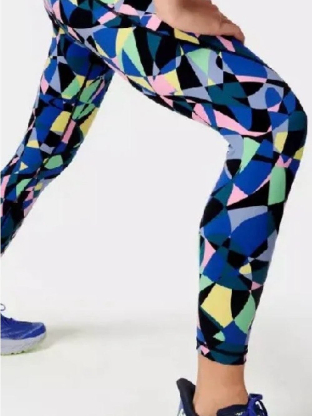 Bundle (2 pairs) of Sweaty Betty Power 7/8 length multicolor leggings, US size 6 - Picture 5 of 13